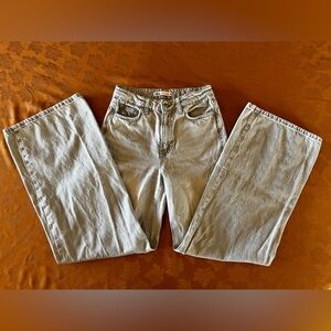 Zara Light Gray Denim Pants